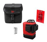 Leica Lino L6Rs - livella laser a tre linee con rotazione a 360 gradi (fascio laser rosso, portata di lavoro: 25 m)