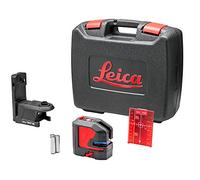 Leica Lino P5 - compatto laser a 5 punti dotato di innovativo adattatore magnetico (fascio laser rosso, portata di lavoro: 30 m)