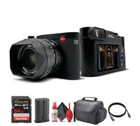 Leica Q3 - Fotocamera digitale compatta e potente (19080) con obiettivo Summilux 28 mm f/1.7 ASPH, registrazione 8K, sensore 60 MP + scheda da 64 GB + borsa + kit di pulizia