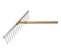 Leichtmetallrechen Rastrello da Giardino per Foglie 62 CM 16 Denti Regolabile