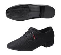 Leichtrit Scarpe da Ballo Uomo Standard,Scarpe Ballo Uomo Salsa,Scarpe da Ballo Latino Americano da Uomo,Scarpe Ballo Latino Uomo Stringate Tango,Comfort,Nero,Stringate,per Salsa,Tango
