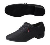 Leichtrit Scarpe da Ballo Uomo Standard,Scarpe Ballo Uomo Salsa,Scarpe da Ballo Latino Americano da Uomo,Scarpe Ballo Latino Uomo Stringate Tango,Comfort,Nero,Stringate,per Salsa,Tango