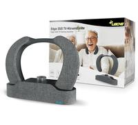 LEICKE Cuffie TV wireless per anziani - Bluetooth 5.3, stazione di ricarica, ingressi HDMI/AUX/ottico, con amplificatore audio