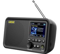 LEICKE DAB+Radio portatile con Bluetooth 5.0,DAB/DAB+radio FM,display a colori d
