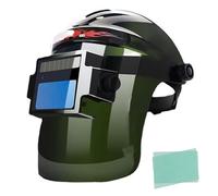 LEIDIMUS True Color - Casco da saldatura automatico con ventola, luce LED, a energia solare, con 2 sensori ad arco, maschera da saldatura con ampio campo visivo 9-13, per TIG MIG ARC
