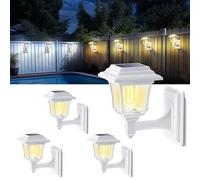 LeiDrail Luci solari da esterno, 2 modalità Edison Luce solare da parete esterna, impermeabile, 15 lumen, luci solari per esterni, decorative, per recinto, cortile, pollaio Playhouse