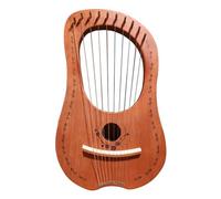 Leier Arpa 10 stringhe in metallo Mahogany Portable Small Harp with Steel Strings Wood String Strings Musical Instrument for Adulti/Bambini 41 X 24 cm