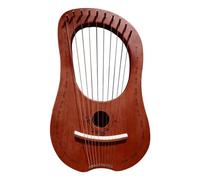 Leier Arpa 10 stringhe in metallo Mahogany Portable Small Harp with Steel Strings Wood String Strings Musical Instrument for Adulti/Bambini 41 X 24 cm