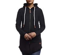 Leif Nelson Donna Giacca con cappuccio Felpa con cappuccio Full-Zip Felpa Pullover Manica Lunga Casual LN1901, nero, Medium