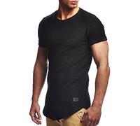 Leif Nelson LN6324 - Maglia a mezze maniche, da uomo nero L