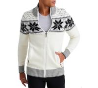 Leif Nelson Maglione da uomo con cerniera - Stile norvegese, giacca invernale da uomo con colletto dritto - Calda e comoda, ideale per autunno e inverno, natur, L