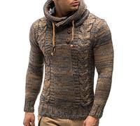 Leif Nelson, maglione da uomo, Marrone, XX-Large