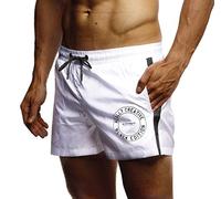 Leif Nelson Pantaloncini da Bagno Uomo LN-9210 Bianca XX-Large