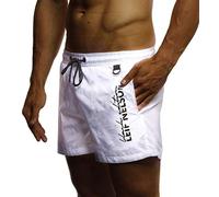 Leif Nelson Pantaloncini da Bagno Uomo LN-9215 Bianca Large