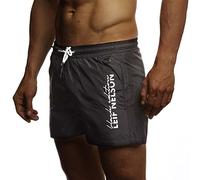 Leif Nelson Pantaloncini da Bagno Uomo LN-9215 Nero X-Large