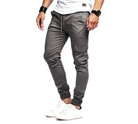 Leif Nelson Pantaloni Cargo da Uomo LN-8071 Antracite Large