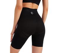 Leif Nelson Pantaloni corti da ciclismo, da donna, leggings booty, a vita alta, per sport, palestra, senza cuciture, opachi, sportivi, yoga, ragazze, fitness, per palestra, allenamento, Nero , Small