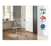 LEIFHEIT 81408 Essiccatore su piedini di apertura a chiusura semiautomatica 20 metri CLASSIC 200 Flex bianco e blu
