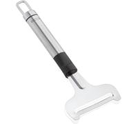 Leifheit Affettaformaggio ProLine, Acciaio Inox per Formaggi Freschi | Impugnatura ovale ergonomica, plastica nera e inox, stabile e maneggevole, con occhiello per aggancio alla barra