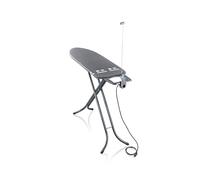 Leifheit Air Board M Plus Black asse da stiro per ferro da stiro a vapore, tavolo da stiro ultraleggero, piano da stiro a vapore per ottenere i migliori risultati in poco tempo, colore nero