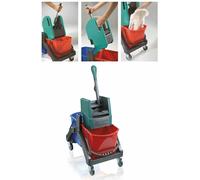 LEIFHEIT CARRELLO STRIZZATORE LAVAPAVIMENTO CON RUOTE SECCHIO ACQUA PULIZIA TOP