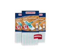 Leifheit Clean Twist M Ergo/Power Clean M Panni Micro Duo Set di 3, Copertura di Ricambio per mop per Pavimenti in Piastrelle e Laminato, Copertura in Microfibra