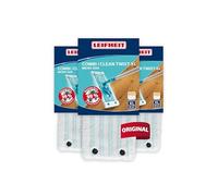 Leifheit Clean Twist XL/Combi XL Panno Micro Duo Set di 3, Coperchio di Ricambio per mop per Pavimenti, Coperchio per mop in Microfibra per Tutti i Tipi di Pavimento