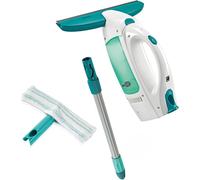 Leifheit Dry & Clean Set Lavavetri elettrico con manico e washer finestre, Tergi