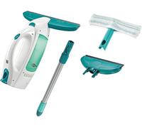 Set 51016 Aspirapolvere per Finestre con Manico, Scopa e Bocchetta Colore Bianco / Turchese