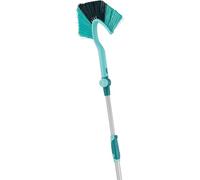Leifheit Dusty Evo Ragnatore per soffitto, muri e angoli, Togli ragnatele e anti-polvere, Scopa ragnatele con manico allungabile da 110 a 190 cm
