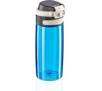 Leifheit Flip Tritan Borraccia tritan 550 ml, Borraccia acqua ermetica e resistente al calore, Borraccia palestra, scuola e ufficio portatile, azzurro