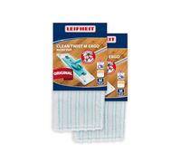 Leifheit Panno Mop Ricambio Micro Duo 2 Fibre, 33 cm, Set 2