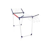Leifheit Pegasus 200 Solid 20m Stendibiancheria, Stendino allungabile con 20 metri di spazio totale, Stendibiancheria estensibile con alette laterali