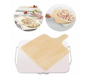 LEIFHEIT PIASTRA PER CUOCI PIZZA PIETRA REFRATTARIA 38x30 + STAND + PALA PIZZA