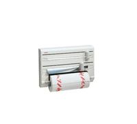 Leifheit portarotolo a parete Parat plastica/acciaio per tagliare carta allumino pellicola bianco