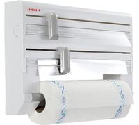 Leifheit portarotolo a parete Parat plastica/acciaio per tagliare carta allumino pellicola bianco