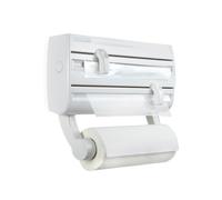 Leifheit portarotolo a parete Parat F2 plastica/acciaio per rotolo di carta removibile e per tagliare alluminio e pellicola trasparente bianco - bianco 25771