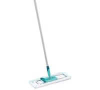 Leifheit Profi XL micro duo Mop lavapavimenti, Mop microfibra con manico in alluminio, Mop pavimenti ad ampia azione e snodo girevole a 360°