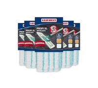 Leifheit Profi XL Micro Duo, Set di 5 Copri mop, Ricambio per tergipavimento, Panno di Pulizia in Microfibra, per Tutti i Tipi di Pavimento