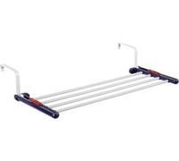 Leifheit Quartett 20 Stendibiancheria da Balcone e Interno, Stendibiancheria per Termosifone in Alluminio, Stendibiancheria da Appendere Spazio di Asciugatura 2 Metri