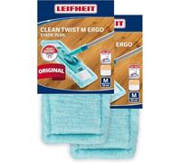 Leifheit Rivestimento Mop Static Plus, Set 2 Panni 33 cm