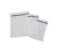 Leifheit Sacchetti Bucato Set 3, Reti con Cerniera Protetta 90°C | In poliestere 100%, 2 formati 1 kg e 3 kg, ideali per seta, reggiseni e tende, proteggono anche gli altri capi