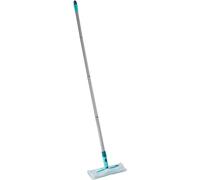 Leifheit Set Clean & Away Scopa lavapavimenti turchese, Set Leifheit lavapavimenti con panni elettrostatici catturapolvere per la pulizia senza acqua