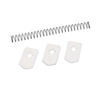Leifheit set di ricambi per snocciolatore Cherrymat 37211 - manico grigio removibile, tre gomme raschianti e molla di ricambio