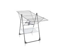 Leifheit Stendibiancheria Classic 250 Flex Black, stendibiancheria con spazio di asciugatura di 25 m, adatto per uso interno ed esterno, stendibiancheria con bracci regolabili in altezza