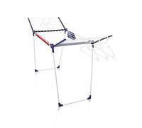 Leifheit Stendibiancheria Pegasus 200 Solid Deluxe Mobile, 20 m | Ruote girevoli 360°, alette alte 107 cm per capi lunghi, 5 accessori inclusi, pieghevole salvaspazio, antiruggine
