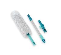 Leifheit SUPERDUSTER XL Pro Reach Set, spolverino lungo estensibile con manico lungo 43 cm, lavabile fino a 50 volte, microfibra, spolverino telescopico, lavabile, non da buttare
