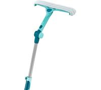 Leifheit Tergivetro Window & Frame Cleaner Telescope L, Lavafinestre con Testina Mobile, Lavavetri con Manico telescopico Estensibile Fino a 190 cm