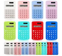 LEIFIDE Confezione da 24 calcolatrici tascabili, piccole dimensioni, base con 4 funzioni, display a 8 cifre, alimentazione a batteria, per scrivania, casa, ufficio, scuola, studenti, bambini