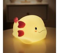 LEIGHT Luce Notturna Bambini - LED Ricaricabile con Controllo Touch - Lampada da Comodino per Cameretta, Regalo Perfetto per Neonati e Bambini G (Axolotl Night Light)